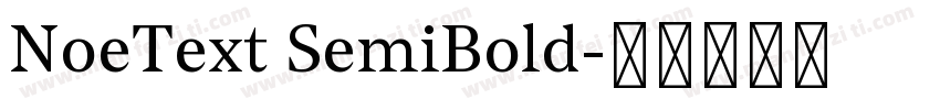 NoeText SemiBold字体转换